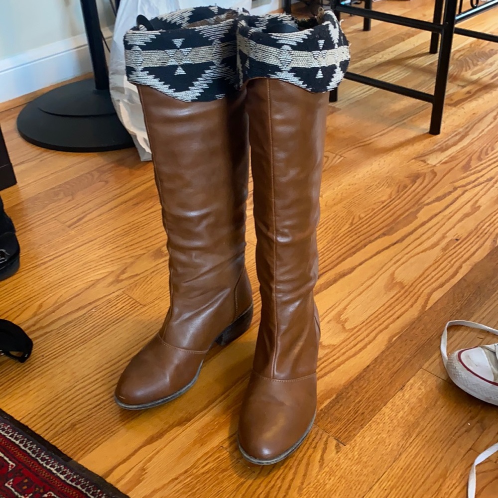 Charming Charlie’s High Brown Riding Boots
